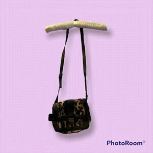 𝅺Jules & James Small Brown Animal Print Cross Body Bag Purse